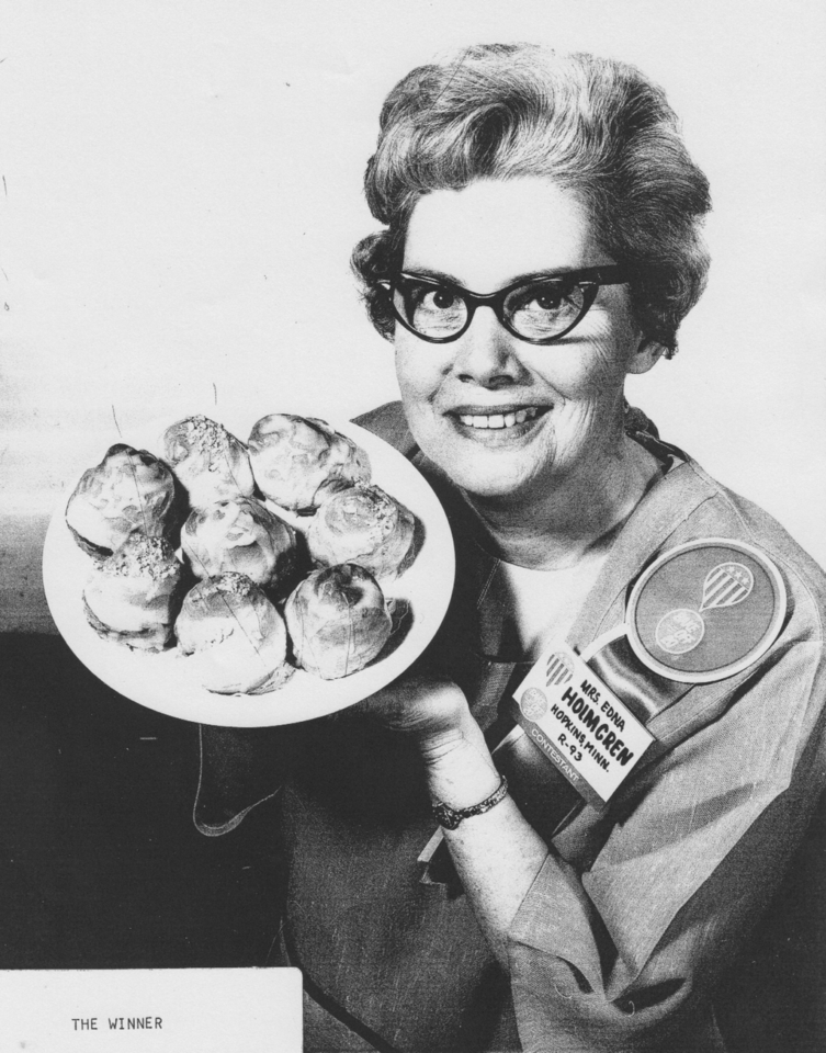 Edna Holmgren with her winning recipe
