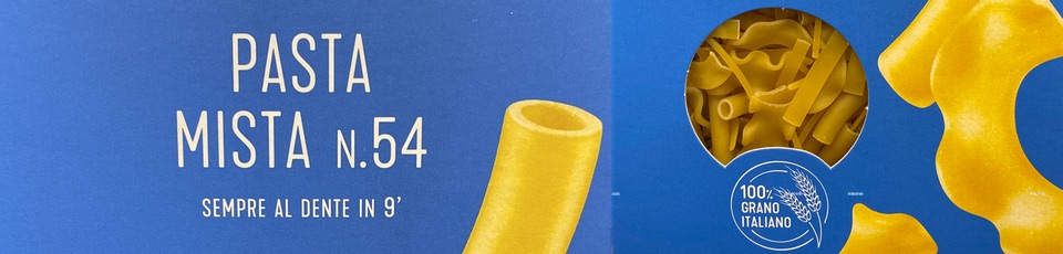 Carton of mixed pasta