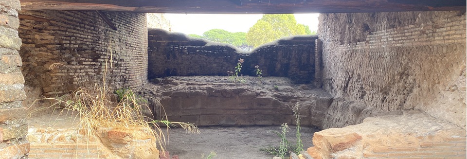 The massive bread oven at Ostia Antica