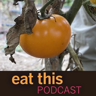 Cover artwork with a close-up of an orange tomato